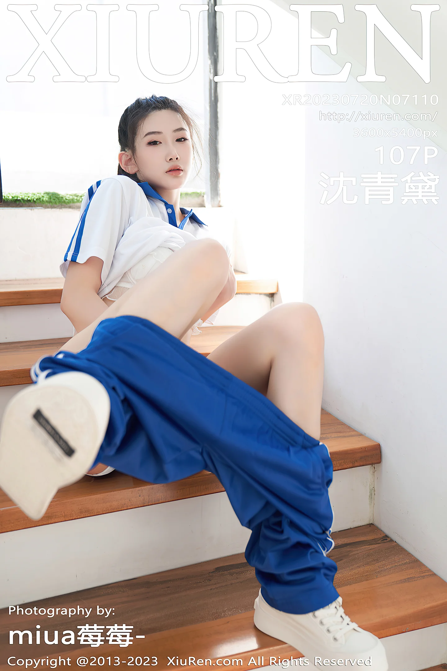 [XiuRen秀人网]No.7110_模特沈青黛脱性感学生制服露白色蕾丝内衣秀完美身材诱惑写真107P-秀人网 - XiuRen.Xyz